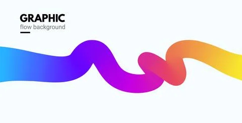 Abstract gradient color poster background. Modern vector vibrant abstract wave Stock Illustration