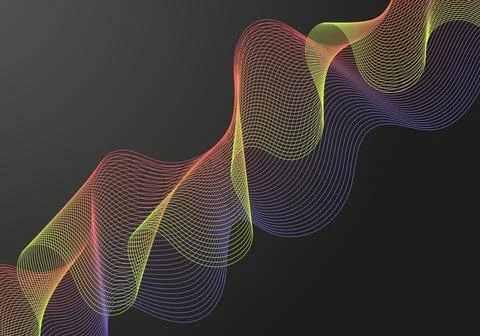 Abstract gradient colorful background vector template with fluid shapes Stock Illustration