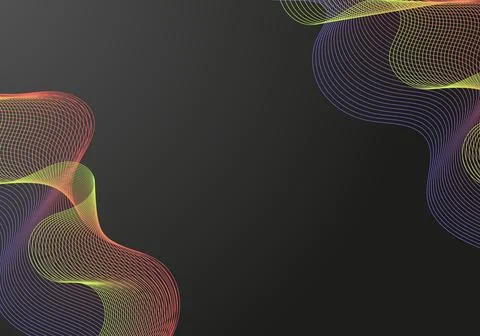 Abstract gradient colorful background vector template with fluid shapes Stock Illustration