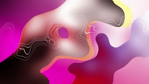 Abstract gradient colorful liquid smooth wave background.4k seamless loop motion Stock Footage 171016290