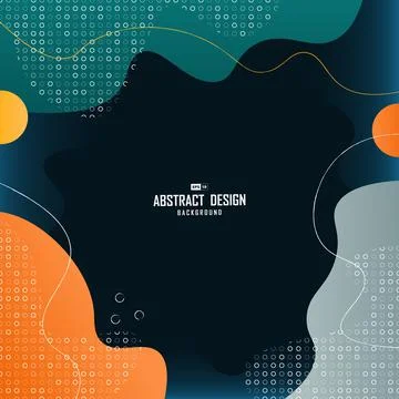 Abstract gradient colorful tech template cover design background. Stock Illustration