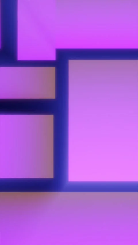 Abstract gradient composition of glowing pink and purple rectangular blocks.. Stock Footage 314664388
