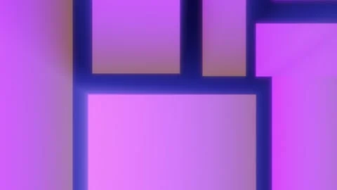 Abstract gradient composition of glowing pink and purple rectangular blocks Stock Footage 319030507