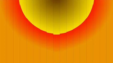 Abstract gradient composition in warm tones with graphic lines and visual. Illustrazione stock