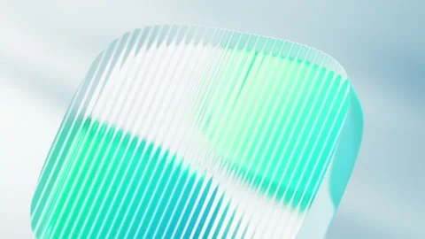 Abstract gradient cube geometric glass background, 3d rendering. Stock Footage 341304689