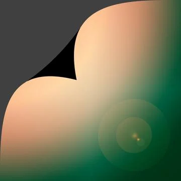 Abstract Gradient with Curled Corner and Lens Flare 스톡 일러스트