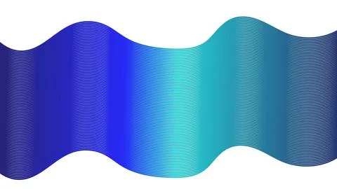 Abstract Gradient Curve with Blue Flow and Dark Background Stock Illustration