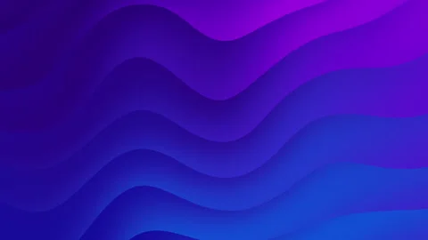 Abstract gradient dark blue and purple waves Background - Looping animation Stock Footage 345582474