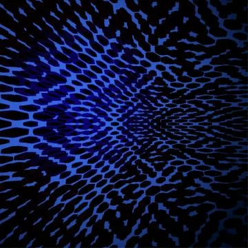 Abstract gradient dark blue background with overlay of patterns from hexagons Stock Illustration