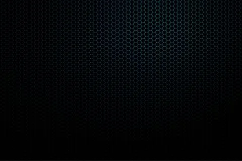 Abstract gradient dark blue background with white hexagon mesh. Stock Illustration