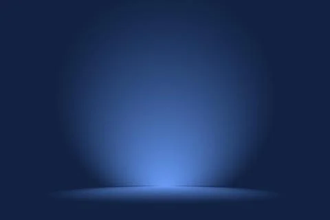 Abstract gradient dark blue background studio banner Stock Illustration