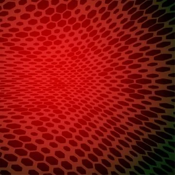 Abstract gradient dark red background with pattern of hexagons. Stock Illustration
