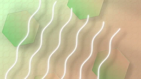 Abstract gradient design featuring geometric shapes and glowing lines Stock Footage 312868789