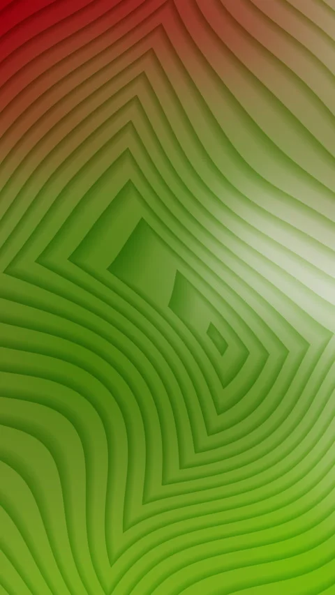 Abstract Gradient Design With Green and Red Layered Wavy Shapes Stock Footage 310957704