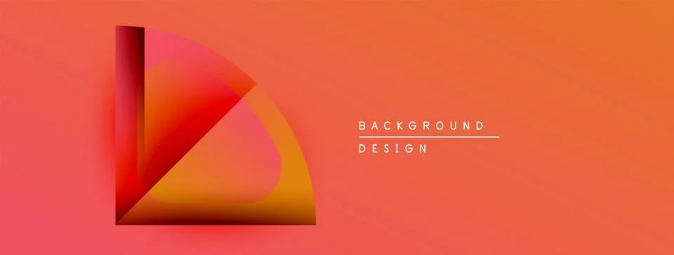 Abstract gradient design. Orange, red hues create dynamic visual effect. Stock Illustration