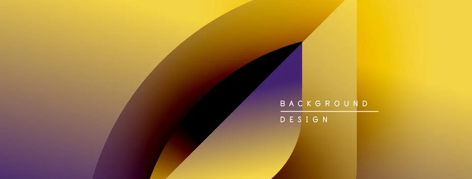 Abstract gradient design. Smooth color transitions, golden hues blend with Stock-Illustration