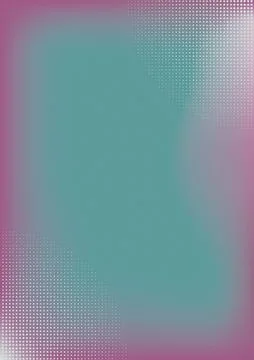 Abstract gradient design with teal and pink hues and dotted patterns 库存插图