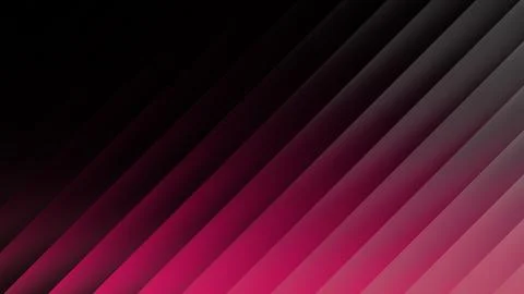Abstract gradient diagonal stripes with dark black to vibrant pink transition Ilustração Stock