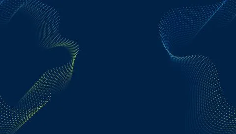 Abstract Gradient Dot Flow for Tech Background Stock Illustration