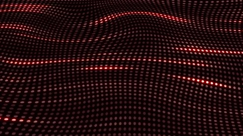 Abstract gradient Dots waves seamlessly flowing.Technology, engineering, science Stock Footage 294569560