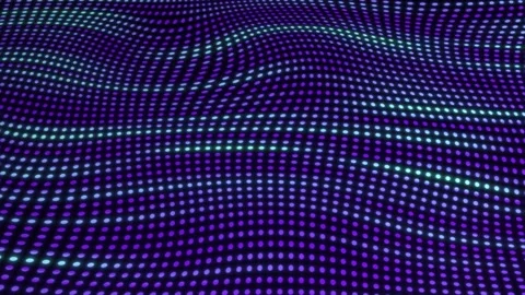 Abstract gradient Dots waves seamlessly flowing. Stock Footage 294569562