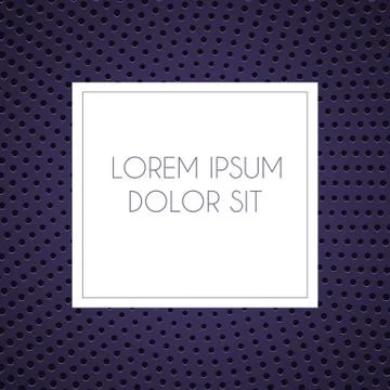 Abstract gradient dotted pattern background with white frame. Vector Illustra Stock Illustration