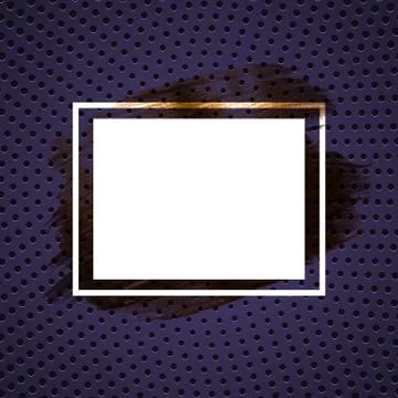 Abstract gradient dotted pattern background with white frame. Vector Illustra Stock Illustration