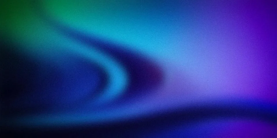 Abstract gradient featuring a harmonious blend of green, blue, and purple h.. Stock-Illustration