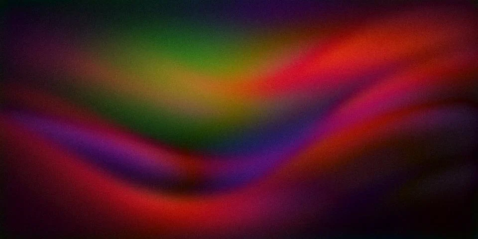 An abstract gradient featuring a rich blend of green, red, purple, and oran.. 스톡 일러스트