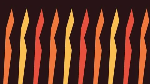 Abstract gradient flame stripes on black background Stock Illustration