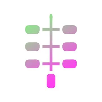 Abstract Gradient Flowchart Design on White Illustrazione stock