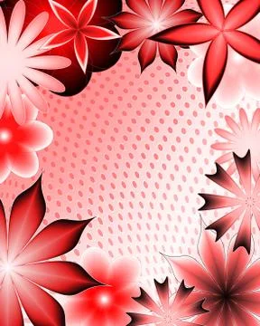 Abstract gradient flower Stock Illustration