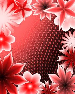 Abstract gradient flower Stock Illustration