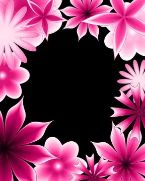 Abstract gradient flower Stock Illustration