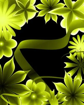 Abstract gradient flower Stock Illustration