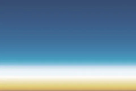 Abstract gradient is flowing in flat design with horizontal blue to white to Stock Photos