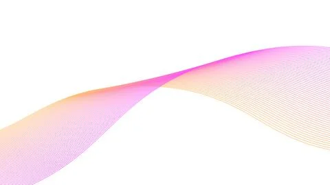 Abstract Gradient Flowing Wave Lines Background Vector Illustration Modern .. イラスト素材
