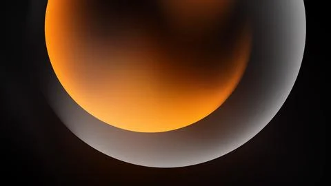 Abstract gradient forms soft curves. Warm orange blends into cool gray. Stock Illustration