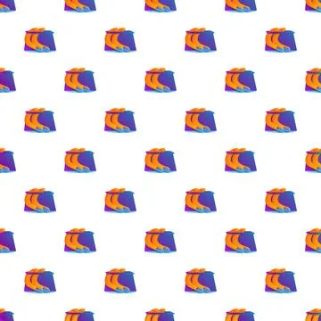Abstract gradient fruit pattern creating colorful seamless wrap Illustrazione stock