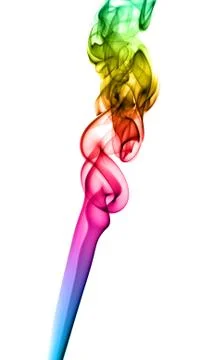 Abstract gradient fume pattern on white Illustrazione stock