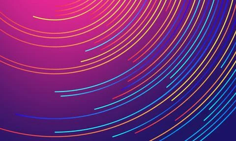 Abstract gradient futuristic linear background design. Technology, Big data Stock Illustration