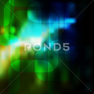 Abstract Gradient Geometric Background. Green And Blue Blurred Background