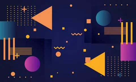 Abstract gradient geometric background. Stock Illustration