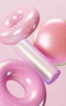 Abstract gradient geometric circular ring, mobile phone wallpaper, desktop .. Stock Illustration