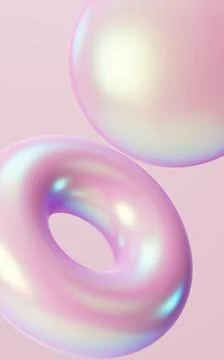 Abstract gradient geometric circular ring, mobile phone wallpaper, desktop .. Stock Illustration