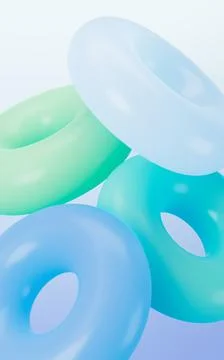 Abstract gradient geometric circular ring, mobile phone wallpaper, desktop .. Stock Illustration