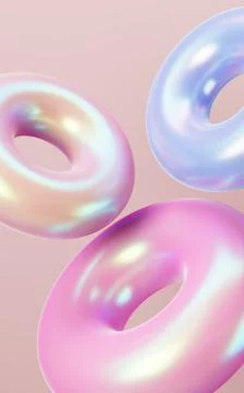 Abstract gradient geometric circular ring, mobile phone wallpaper, desktop .. Stock Illustration