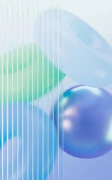 Abstract gradient geometric circular ring, mobile phone wallpaper, desktop .. Stock Illustration