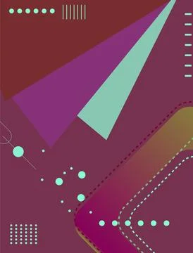 Abstract gradient geometric shape and lines background. Modern futuristic c.. Stockillustratie