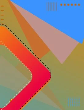 Abstract gradient geometric shape and lines background. Modern futuristic c.. Stockillustratie